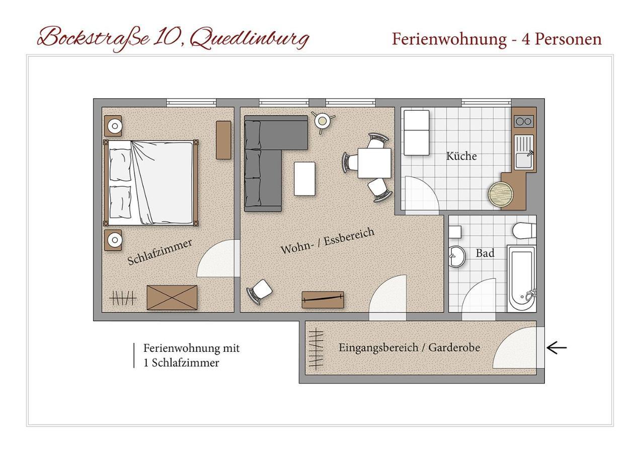Ferienwohnungen Bockstraße Quedlinburg Exterior foto